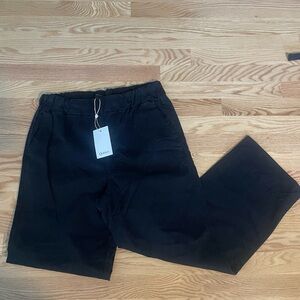 Quince Black Elastic Waist Pants